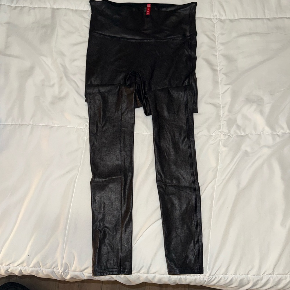 SPANX Faux Leather Leggings
